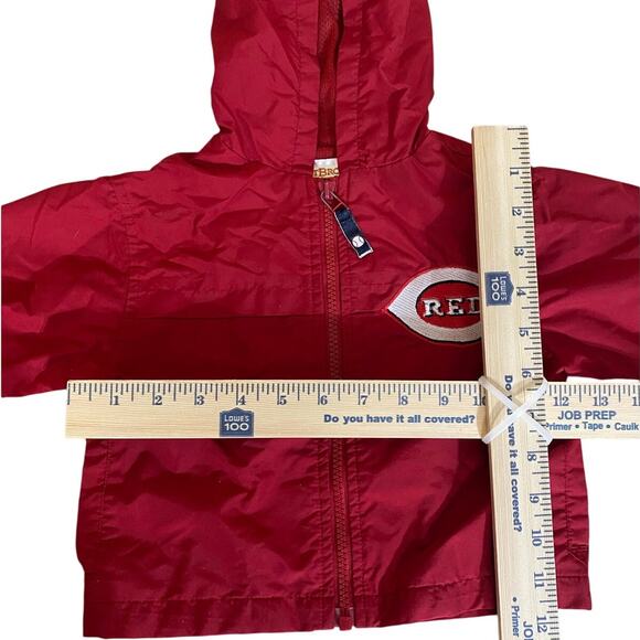 Cincinnati Reds Outbrook Kids Windbreaker Jacket Size 12 Months Red - Picture 4 of 6